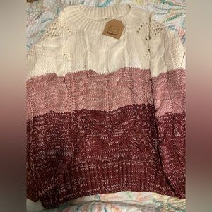 Brand new Kori puffer sleeve sweater